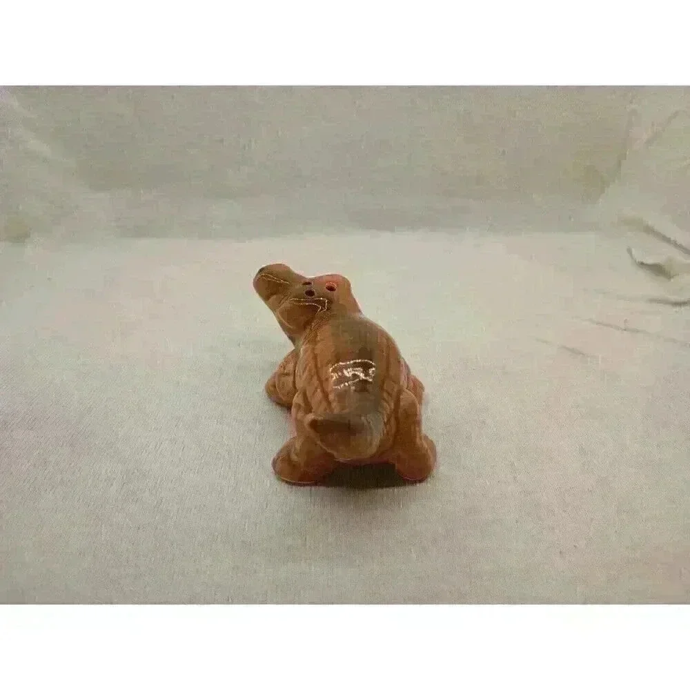 ALLIGATOR Salt Shaker vintage 1940s 1950s brown ceramic Home Decor Cute Japan